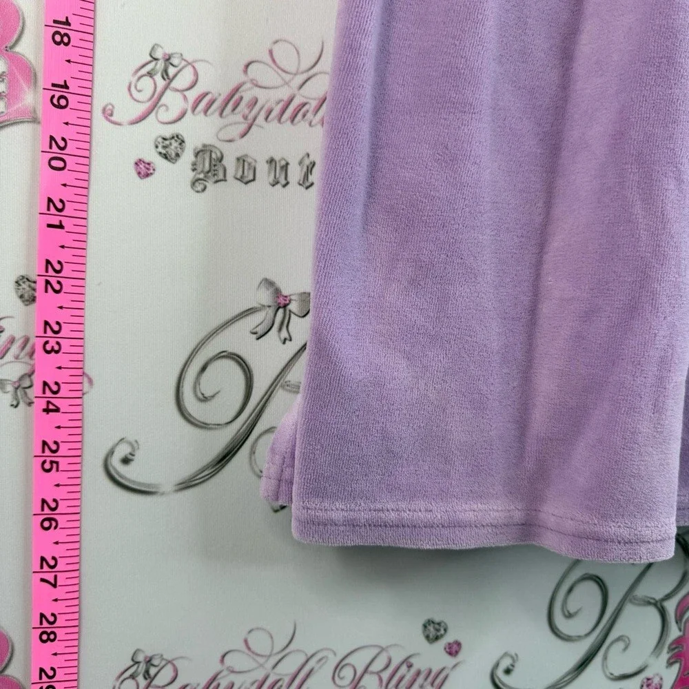 Juicy Couture mini dress terry cloth towel Lavender Smocked Tube ribbon tie up - Picture 3 of 13